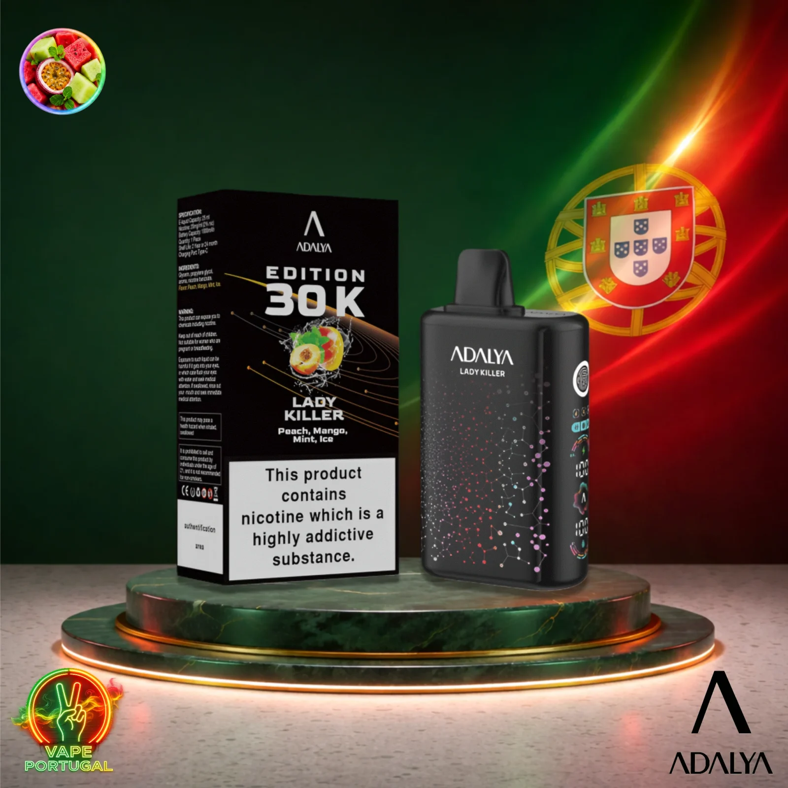 Adalya® Edition 30K Puffs | Vape Descartável Portugal 2% Nicotina