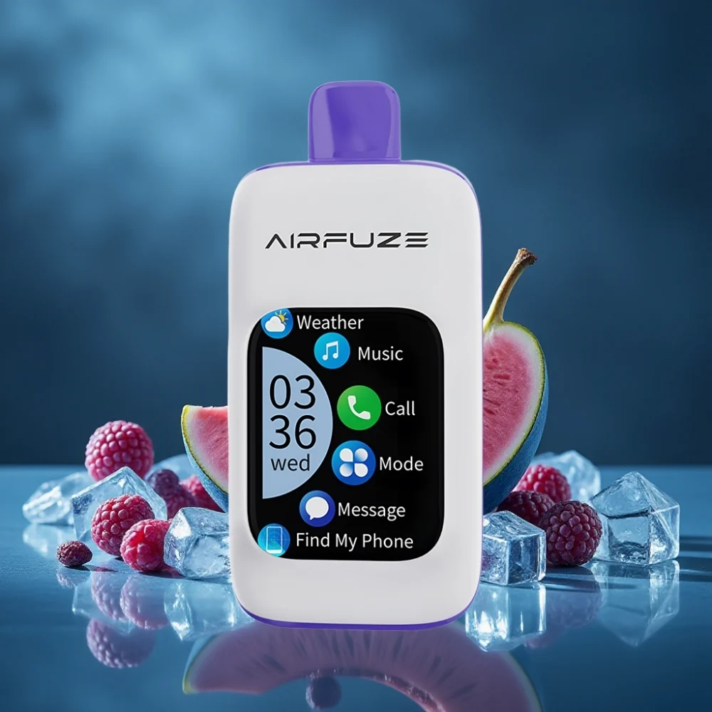 AirFuze Smart 30000 Puffs Disposable Pod Tela Touch 2.01″ Sabor Blue Razz Ice