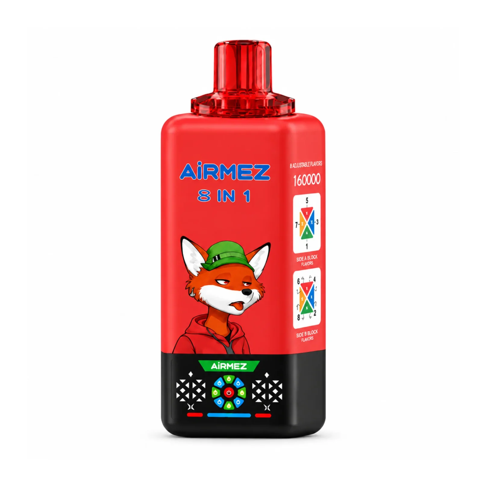 AiRMEZ® Fox 8em1 160K Puffs | Vape Descartável Portugal 2% Nicotina - Image 2