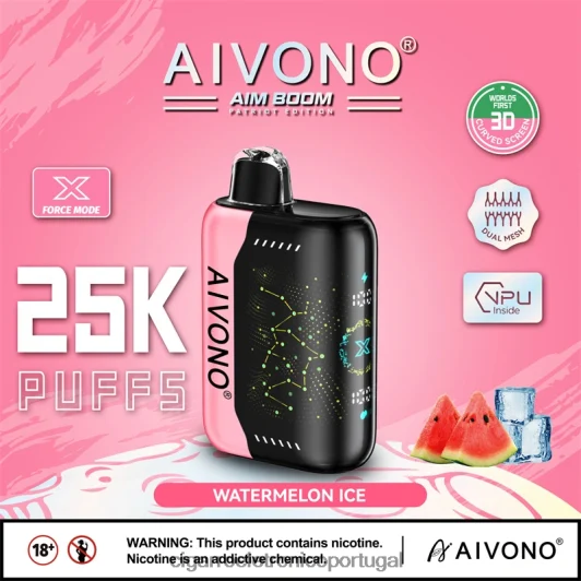 Atacado Vaporizador – Aivono AIM BOOM 25.000 gelo de melancia FR2FJJ353