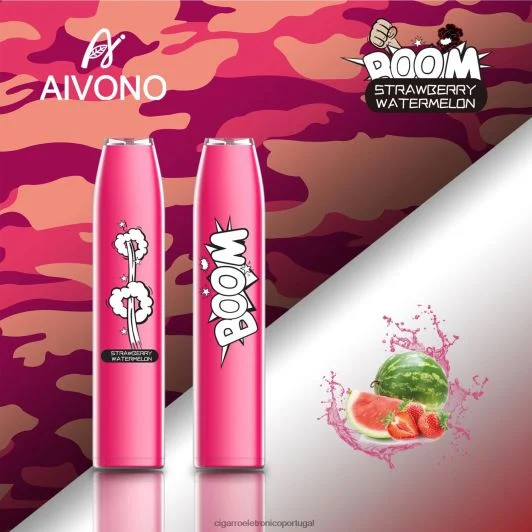 Atacado Vaporizador – Aivono AIM BOOM 600 melancia morango FR2FJJ364