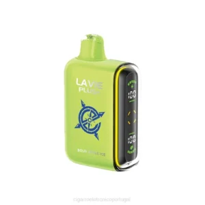 Atacado Vaporizador – gelo de maçã azeda LAVIE PLUS 15.000 baforadas DDN0100
