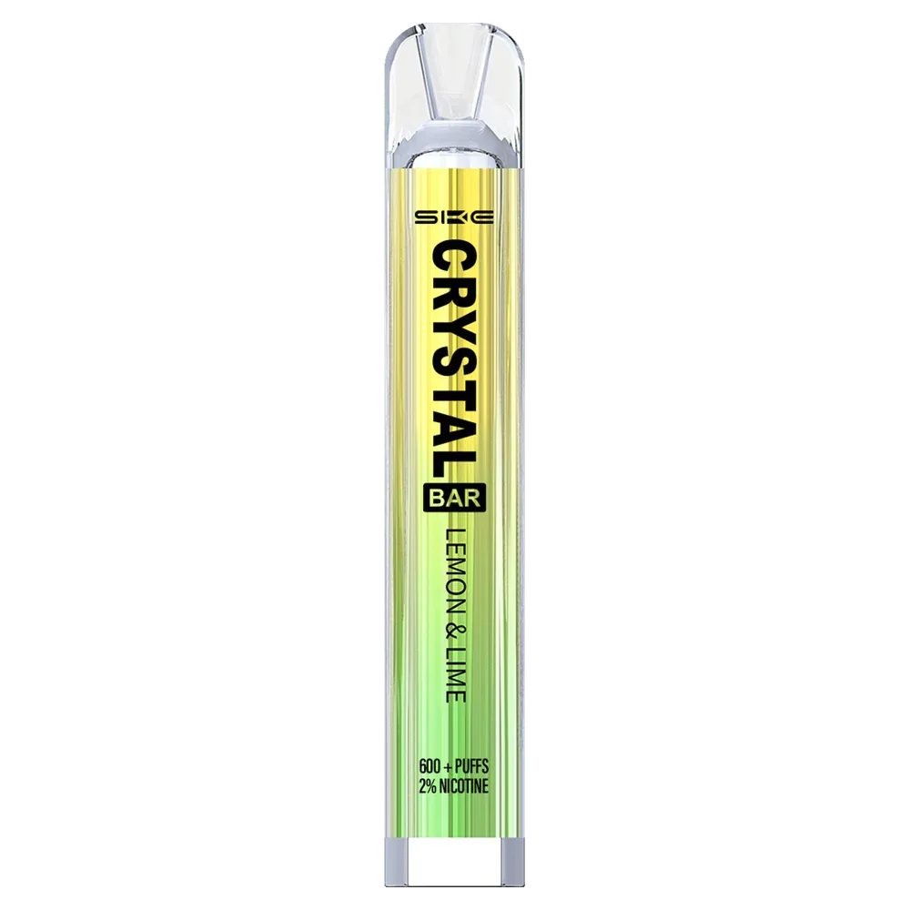 atacado vaporizador RB64262 limão SKE Crystal Bar vape descartável 600 baforadas