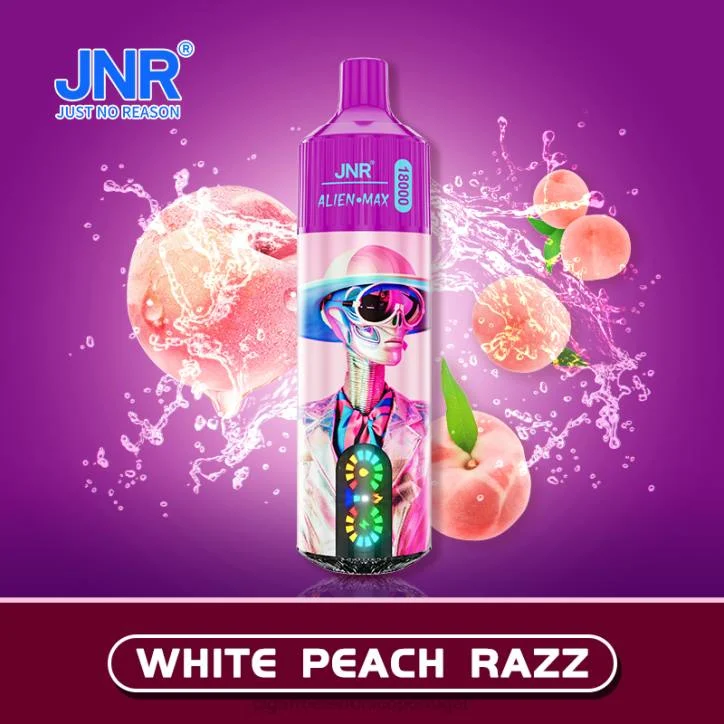 atacado vaporizador RB64562 razz de pêssego branco JNR ALIEN MAX