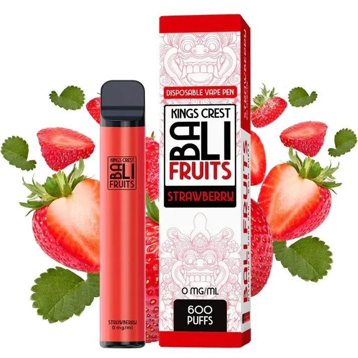 Bali Fruits - Strawberry 600Puff 0mg by Kings Crest