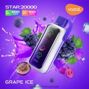 Blu Cigarro Eletrónico Portugal – gelo de uva VOZOL STAR 20.000 LD2Z829