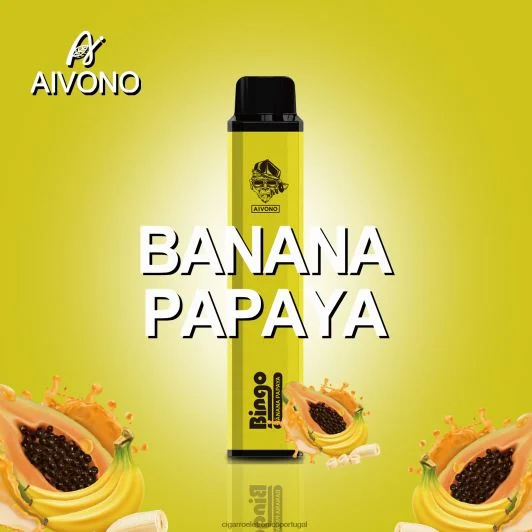 Cigarro Eletrônico – Aivono AIM BINGO 4000 banana mamão FR2FJJ137