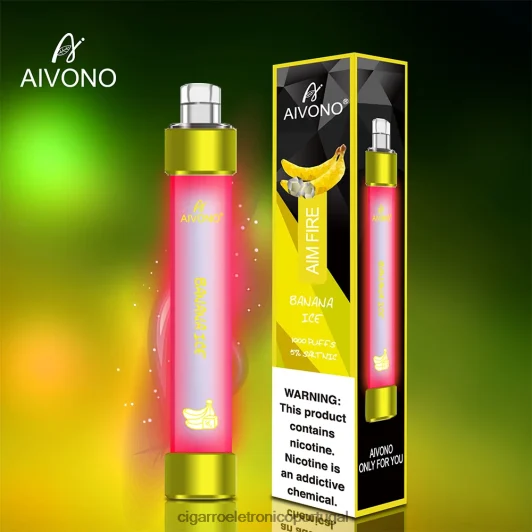 Cigarro Eletrônico – Aivono AIM FIRE 1000 gelo de banana FR2FJJ324