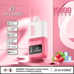 Cigarro Eletrônico – Aivono AIM magic 15.000 gelo de morango FR2FJJ71