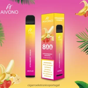 Cigarro Eletrônico – Aivono AIM PLUS 800 banana morango FR2FJJ192