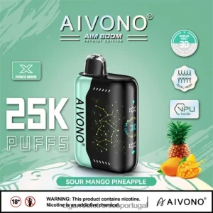 Cigarro Eletronico Atacado – Aivono AIM BOOM 25.000 abacaxi manga azeda FR2FJJ351