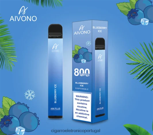 Cigarro Eletronico Atacado – Aivono AIM PLUS 800 gelo de mirtilo FR2FJJ175
