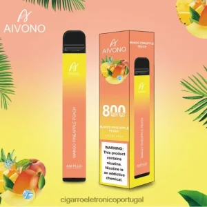 Cigarro Eletronico Atacado – Aivono AIM PLUS 800 manga abacaxi pêssego FR2FJJ186