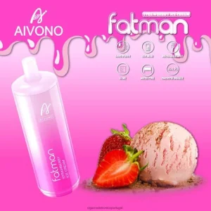 Cigarro Eletronico Atacado – Aivono FATMAN 6800 sorvete de morango FR2FJJ21
