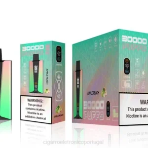 Cigarro Eletronico Atacado – Bang Box Tela inteligente de 30.000 baforadas maçã pêssego 8T6083