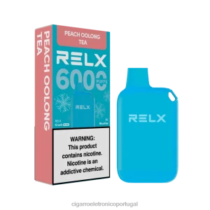 Cigarro Eletronico Atacado – chá oolong de pêssego RELX Crush Pocket 6000 gelado NL26810