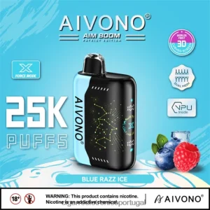 Cigarro Eletrónico Comprar Online – Aivono AIM BOOM 25.000 gelo azul FR2FJJ345