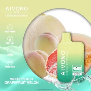 Cigarro Eletrónico Comprar Online – Aivono AIM BOXX 4000 melão toranja pêssego branco FR2FJJ224