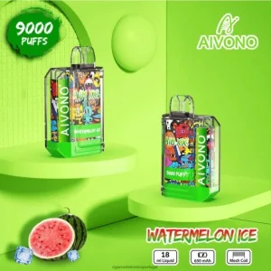 Cigarro Eletrónico Comprar Online – Aivono AIM XXL Adesivo de boca 9000 transparente gelo de melancia FR2FJJ48
