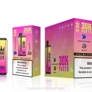 Cigarro Eletrónico Comprar Online – Bang Box 30.000 baforadas sabores duplos mirtilo, framboesa azeda e mistura de frutas 8T6066