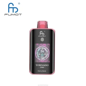 Cigarro Eletrónico Comprar Online – bomba de cereja Fumot Tornado 25.000 vapores descartáveis VN6L4