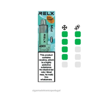 Cigarro Eletrónico Comprar Online – hortelã (verde) RELX MagicGo 4000 vapores descartáveis NL2684