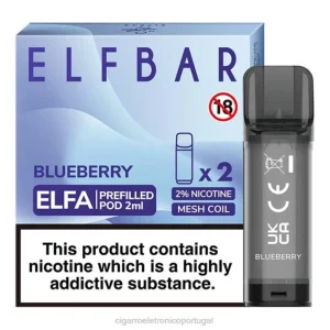 cigarro eletrónico comprar online RB64316 mirtilo ELFBAR Elfa vagem pré-cheia – 2ml – 20mg (2 embalagens)