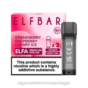 cigarro eletrónico comprar online RB64336 sorvete de morango framboesa cereja ELFBAR Elfa vagem pré-cheia – 2ml – 20mg (2 embalagens)