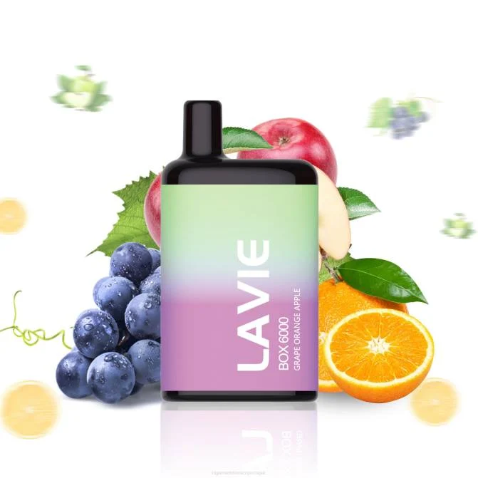 Cigarro Eletrónico Comprar Online – uva laranja maçã LAVIE BOX 6.000 baforadas DDN0202