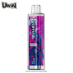 Cigarro Eletrónico Comprar Online – UWIN CRYSTAL 10.000 vapores descartáveis gelo de uva FR2FJJ367