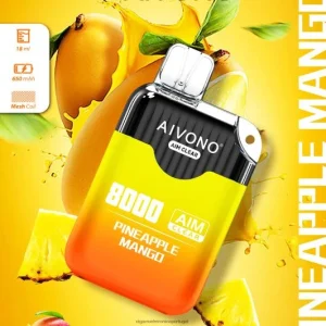 Cigarro Eletrônico Descartável Atacado – Aivono AIM CLEAR 8.000 manga abacaxi FR2FJJ209