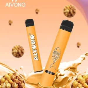 Cigarro Eletrônico Descartável Atacado – Aivono AIM FISHBONE 600 pipoca de caramelo FR2FJJ286