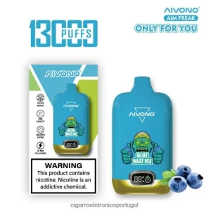 Cigarro Eletrônico Descartável Atacado – Aivono AIM FREAK 13.000 gelo azul FR2FJJ242
