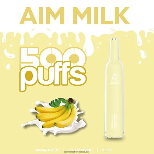 Cigarro Eletrônico Descartável Atacado – Aivono AIM MILK 500 leite de banana FR2FJJ275