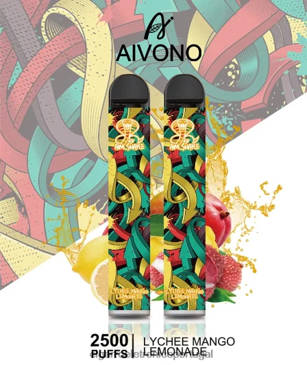 Cigarro Eletrônico Descartável Atacado – Aivono AIM SNAKE 2500 limonada de manga e lichia FR2FJJ308