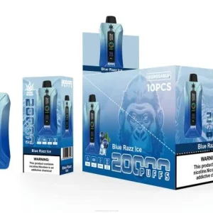 Cigarro Eletrônico Descartável Atacado – Bang Beach Vape de tela inteligente de 20.000 sopros gelo azul 8T6011