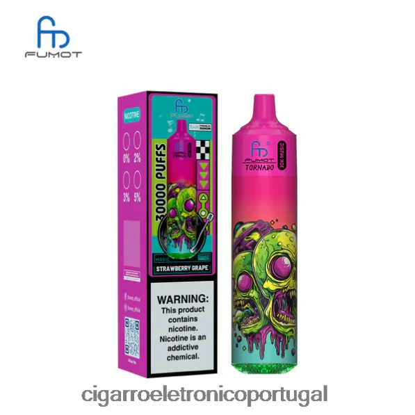 Cigarro Eletrônico – Fumot Tornado 30k música uva morango TX2F6B27