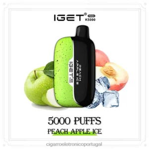 Cigarro Eletrônico – IGET Moon k5000 gelo de maçã e pêssego 280PF7