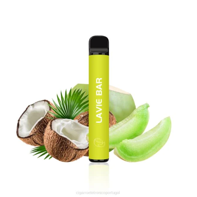 Cigarro Eletrônico – melão coco LAVIE BAR Versão 2% 800 baforadas DDN0324