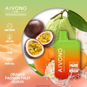 Cigarro Eletrónico Portugal – Aivono AIM BOXX 4000 goiaba laranja maracujá FR2FJJ212