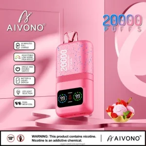 Cigarro Eletrónico Portugal – Aivono AIM magic 20.000 sorvete de morango FR2FJJ80