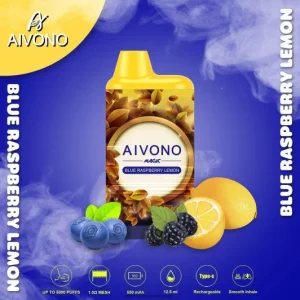 Cigarro Eletrónico Portugal – Aivono AIM MAGIC cigarro de caixa de 5800 bocas limão framboesa azul FR2FJJ91