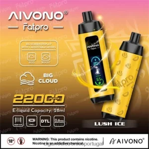 Cigarro Eletrónico Portugal – Aivono Fatpro 22.000 gelo exuberante FR2FJJ3