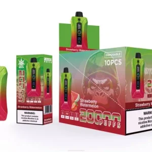 Cigarro Eletrónico Portugal – Bang Beach Vape de tela inteligente de 20.000 sopros melancia morango 8T603