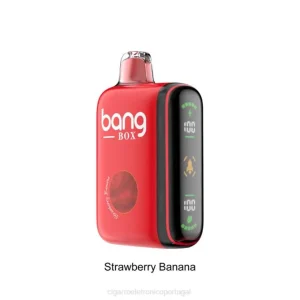 Cigarro Eletrónico Portugal – Bang Box Display de energia inteligente de 9000-18000 baforadas banana morango 8T6025