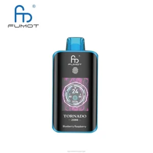 Cigarro Eletrónico Portugal – framboesa mirtilo Fumot Tornado 25.000 vapores descartáveis VN6L3