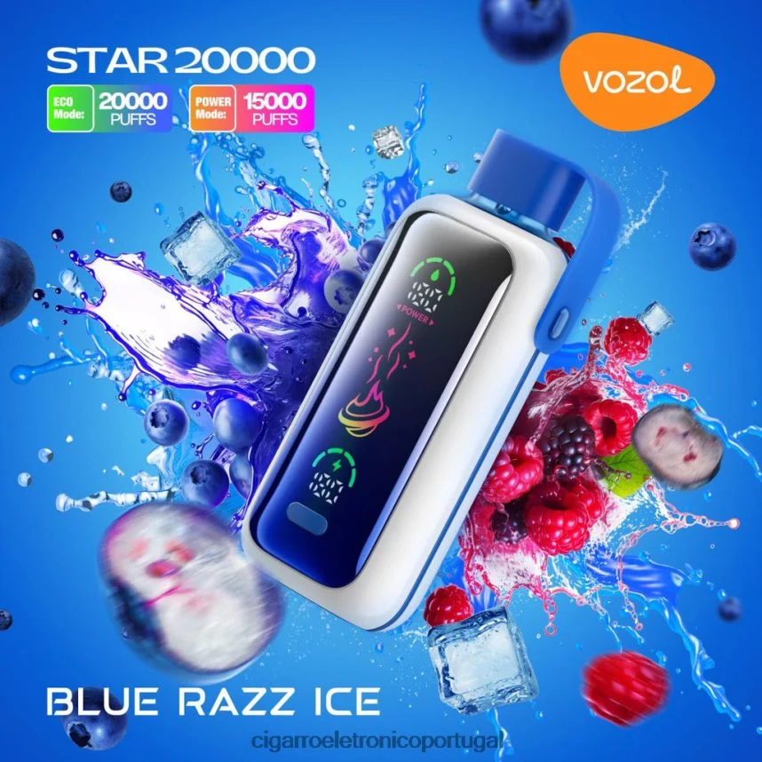 Cigarro Eletrónico Portugal – gelo azul VOZOL STAR 20.000 LD2Z824