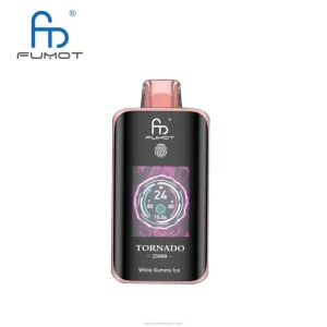 Cigarro Eletrónico Portugal – gelo de goma branco Fumot Tornado 25.000 vapores descartáveis VN6L14