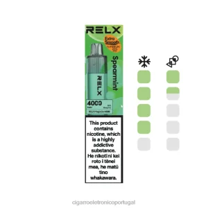 Cigarro Eletrónico Portugal – hortelã RELX MagicGo 4000 vapores descartáveis NL2683