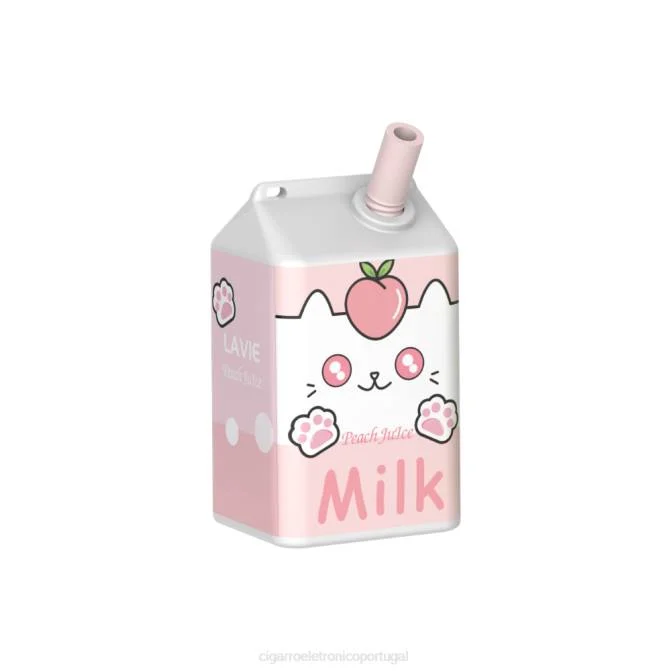 Cigarro Eletrónico Portugal – suco de pêssego LAVIE MILK 7.000 baforadas DDN0179